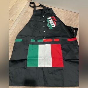 SF Giants Black Apron with Italian Flag Design